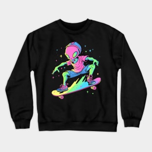 Alien Skater Crewneck Sweatshirt